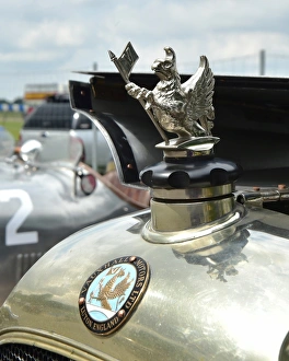 <b class=qtipBold><figcaption>CM3 0557 Vauxhall, car mascot</figcaption></b><br>Vauxhall, car mascot, VSCC Brooklands Double 12 2014. Brooklands, Brooklands 1907 to 1939, cars, double 12, Double twelve, Historic Racing, motor sport, nostalgia, old cars, old racing cars, racing, racing cars, speed test, Veteran Sports Car Club, Vintage Sports Car Club, VSCC, VSCC Brooklands Double 12 2014.<br><em>© (C)2014 Chris McEvoy, all rights reserved, www.cjm-photography.co.uk.</em> CM3 0557 Vauxhall, car mascot