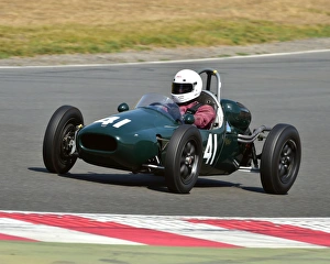 <b class=qtipBold><figcaption>CM9 0389 Brian Maile, Cooper T41</figcaption></b><br>Brian Maile, Cooper T41, HGPCA, HSCC Super Prix Brands Hatch 2015, 2015, Autosport, Brands Hatch, Brian Maile, cars, classic cars, classic motor sport, Cooper T41, England, Grand Prix, heritage, HGPCA, Historic Grand Prix Cars Association, Historic Sports Car Club, HSCC, HSCC Super Prix 11/12 July 2015, Kent, motor racing, motor sport, nostalgia, pre-1966, racing, racing cars, speed.<br><em>© ©2015 Chris McEvoy, all rights reserved, www.cjm-photography.co.uk</em> CM9 0389 Brian Maile, Cooper T41