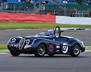 <b class=qtipBold><figcaption>CM9 4642 Jim Tester, Jaguar XK 120</figcaption></b><br>Jim Tester, Jaguar XK 120, LYS 818, Jet Battle of Britain Trophy, Silverstone Classic 2015, Chris McEvoy, circuit racing, cjm-photography, classic cars, Classic Racing Cars, historic cars, historic racing cars, Historic Sports Car Club, HSCC, motor racing, motorsport, Northamptonshire, nostalgia, retro, rocking and racing, Silverstone, Silverstone Classic, Silverstone Classic 2015, Sliverstone Classic, sports cars, Masters Racing, saloon cars, cars, racing, classics,<br><em>© © 2015 Chris McEvoy, All rights reserved, www.cjmphotography.co.uk</em> CM9 4642 Jim Tester, Jaguar XK 120