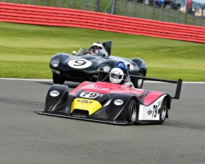 <b class=qtipBold><figcaption>CM9 6079 Graeme Smith, Mallock Mk26</figcaption></b><br>Graeme Smith, Mallock Mk26, Benjamin Eastick, Jaguar D-Type, 207 RW, Allcomers Handicap, Bentley Drivers Club Silverstone 1st Aug 2015, 1st August, Allcomers Handicap, BDC Silverstone 1st Aug 2015, Bentley, Bentley Drivers Club, circuit racing, Classic Racing Cars, historic racing cars, nostalgia, Silverstone, Silverstone Race, Silverstone Race Meeting.<br><em>© ©2015 Chris McEvoy, all rights reserved, www.cjm-photography.co.uk</em> CM9 6079 Graeme Smith, Mallock Mk26