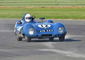<b class=qtipBold><figcaption>James Paterson, Lotus XI</figcaption></b><br>James Paterson, Lotus XI, 418 AAU, motor racing, motorsport, Seaman Memorial Trophies, Seaman Trophy, Snetterton, vintage cars, VSCC<br><em>© (C)2013 Chris McEvoy, all rights reserved</em> James Paterson, Lotus XI