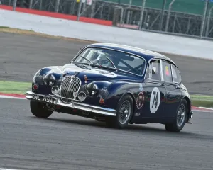 Battle Of Britain Prints: Silverstone Classic 2015 Jaguar Mk2 Print