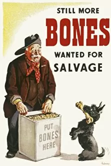 Bones Wanted for Salvage - World War II poster