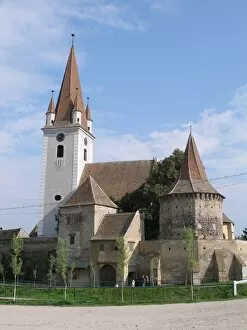 Medieval fortified church in Cristian, Sibiu, Romania