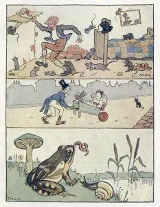 Nursery Rhymes -- three illustrations