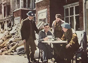 Air raid wardens recording casualties Air raid wardens recording casualties