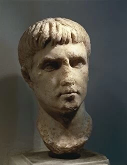 Annaba Gallery: Algeria, Head of the Roman Emperor Augustus (Gaius Julius Caesar Octavianus, 63 B.C)