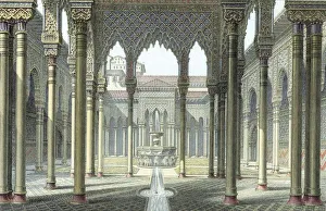 Alhambra palace of Moorish kings of Granada partly rebuilt by Emperor Charles V c1530 Alhambra palace of Moorish kings of Granada partly rebuilt by Emperor Charles V c1530