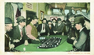 Where All Men Are Equal' Postcard. ca. 1888-1905, 'Where All Men Are Equal' Where All Men Are Equal' Postcard. ca. 1888-1905, 'Where All Men Are Equal'