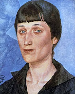 Anna Akhmatova (born Anna Adreevna Gorenko - 1889-1966), Russian poet. Head-and-shoulders Anna Akhmatova (born Anna Adreevna Gorenko - 1889-1966), Russian poet. Head-and-shoulders