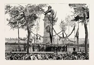 The Anniversary of the Battle of Waterloo, the Statue at Quatre Bras, Belgium The Anniversary of the Battle of Waterloo, the Statue at Quatre Bras, Belgium