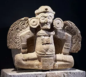 Anthropomorphic stone statue of goddess of the night in form of owl Anthropomorphic stone statue of goddess of the night in form of owl