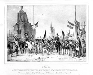 Arrival in Paris of the Patriots from Rouen and le Havre during the Revolution 1830 Arrival in Paris of the Patriots from Rouen and le Havre during the Revolution 1830