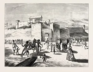 The Ashantee War, Arrival of the Governor at Cape Coast Castle: the Delighted Fantees The Ashantee War, Arrival of the Governor at Cape Coast Castle: the Delighted Fantees