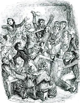 Audience enjoying laughing gas