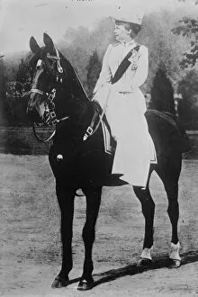 Augusta Victoria of Schleswig- Holstein on horse
