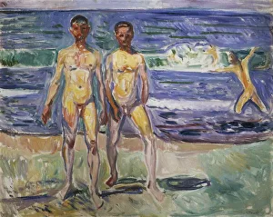 Austria, Vienna, Bathing Men, oil on canvas Austria, Vienna, Bathing Men, oil on canvas