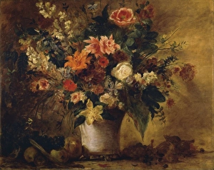 Austria, Vienna, Flowers and Fruit, oil on canvas Austria, Vienna, Flowers and Fruit, oil on canvas