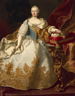 Austria, Vienna, Portrait of Maria Theresa Habsburg, Holy Roman Empress Austria, Vienna, Portrait of Maria Theresa Habsburg, Holy Roman Empress