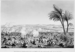 Battle of Heliopolis, Egypt, 20 March 1800. French under Jean-Baptiste Kleber defeated Battle of Heliopolis, Egypt, 20 March 1800. French under Jean-Baptiste Kleber defeated