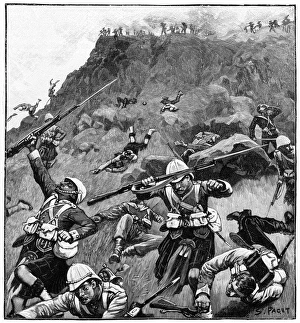Battle of Majuba Hill, 27 February 1881, lst Boer War. British under General Colley Battle of Majuba Hill, 27 February 1881, lst Boer War. British under General Colley