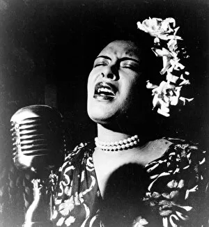 Images Dated 27th March 2014: Billie Holiday (1915-1959, born Eleanora Fagan) African American jazz singer and songwriter