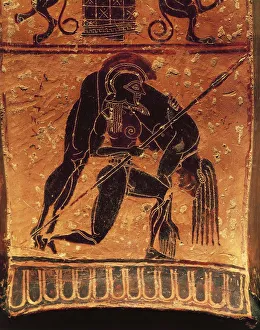 Black-figure pottery, Francois vase, Attic volute krater signed by the potter Ergotimos Black-figure pottery, Francois vase, Attic volute krater signed by the potter Ergotimos