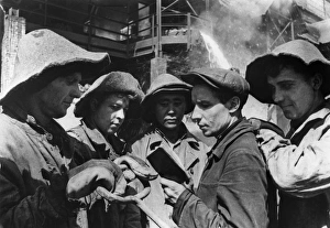 Blast furnace operators of the magnitogorsk iron and steel works, ussr, 1947 Blast furnace operators of the magnitogorsk iron and steel works, ussr, 1947