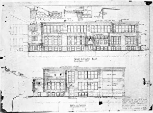 Blueprint drawing for Susan B Anthony school Blueprint drawing for Susan B Anthony school