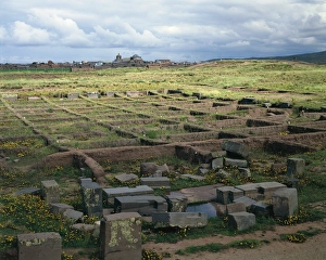 Bolivia, Ingavi Province, La Paz Department, Tiwanaku, Palacio de los Sarcofagos Bolivia, Ingavi Province, La Paz Department, Tiwanaku, Palacio de los Sarcofagos