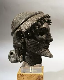 Bronze head of Zeus, from Olympia, Greece