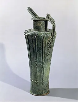 Bronze jug from tomb 112 at Durrnberg Bronze jug from tomb 112 at Durrnberg