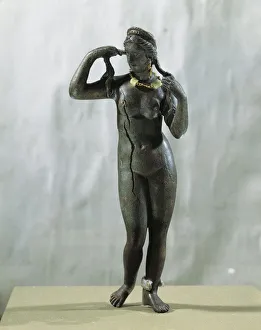 Bronze and semi-precious stones statuette known as Venus of Baalbek, from Tyre, Lebanon Bronze and semi-precious stones statuette known as Venus of Baalbek, from Tyre, Lebanon