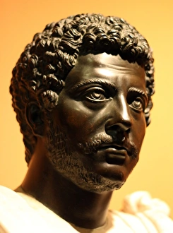 Bust of Emperor Commodus, 17th Century, detail
