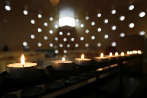Candles in Christus Hoffnung der Welt church Candles in Christus Hoffnung der Welt church