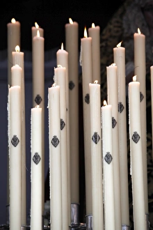Easter Week Gallery: Candles on a procession float