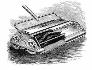 Images Dated 1st February 1887: Carpet sweeper or Bissell, newly introduced from the United States