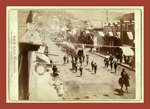 Celebrating. Deadwood People Celebrating The Building Of The Largest Reduction Works Of The Kind (for Gold And Silver Ores) In The World