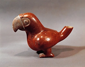 Ceramic figure of a parrot, Colima civilization, Mexico Ceramic figure of a parrot, Colima civilization, Mexico