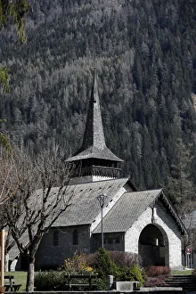Chapel of Praz. French Alps. France Chapel of Praz. French Alps. France