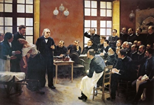 Charcot lectures at La Salpetriere by Pierre-Andre Brouillet (1857-1914) Charcot lectures at La Salpetriere by Pierre-Andre Brouillet (1857-1914)