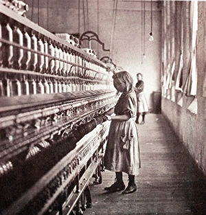 Children working in spinning shed, 1910 Children working in spinning shed, 1910