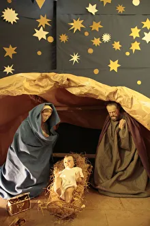 Christmas crib in Sainte-Jeanne-de-Chantal church Christmas crib in Sainte-Jeanne-de-Chantal church