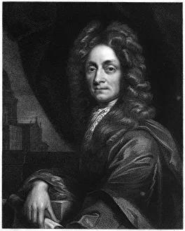 Christopher Wren (1632-1723), 1833. Wren, English architect, mathematician and physicist Christopher Wren (1632-1723), 1833. Wren, English architect, mathematician and physicist