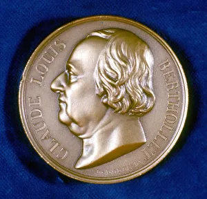 Claude Louis Berthollet (1748-1822) French chemist. Portrait from obverse of Claude Louis Berthollet (1748-1822) French chemist. Portrait from obverse of