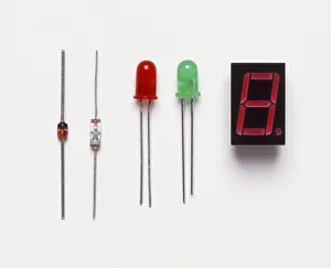 <b class=qtipBold><figcaption>Collection of diodes</figcaption></b><br><em>© Dorling Kindersley/UIG</em> Collection of diodes
