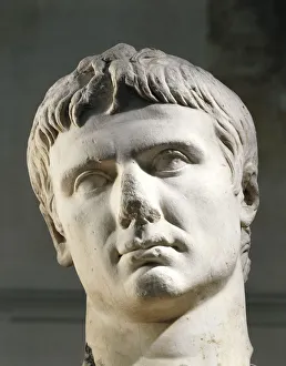 Colossal head of the Emperor Augustus (Gaius Iulius Caesar Octavianus, 63 B.C. - 14 A.D Colossal head of the Emperor Augustus (Gaius Iulius Caesar Octavianus, 63 B.C. - 14 A.D