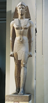 Colossus of Macedonian king (possibly Alexander), portrayed as Pharaoh, from Karnak Colossus of Macedonian king (possibly Alexander), portrayed as Pharaoh, from Karnak