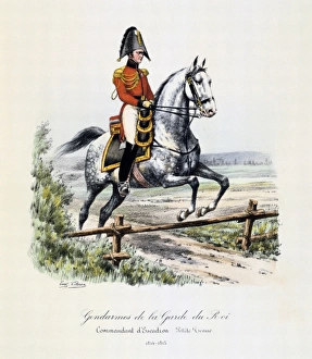 Company Commandant of the Gendarmes of the Royal Guard, 1814-1815. From Histoire Company Commandant of the Gendarmes of the Royal Guard, 1814-1815. From Histoire