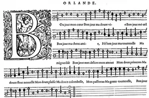 Composition by Orlande de Lassus (also Orlandus Lassus, Orlando di Lasso, Roland de Lassus Composition by Orlande de Lassus (also Orlandus Lassus, Orlando di Lasso, Roland de Lassus